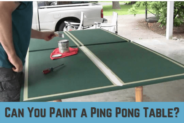  painted ping pong table