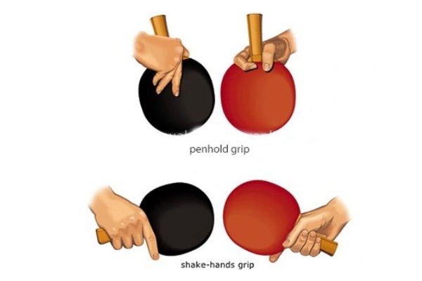  two types of grips in table tennis