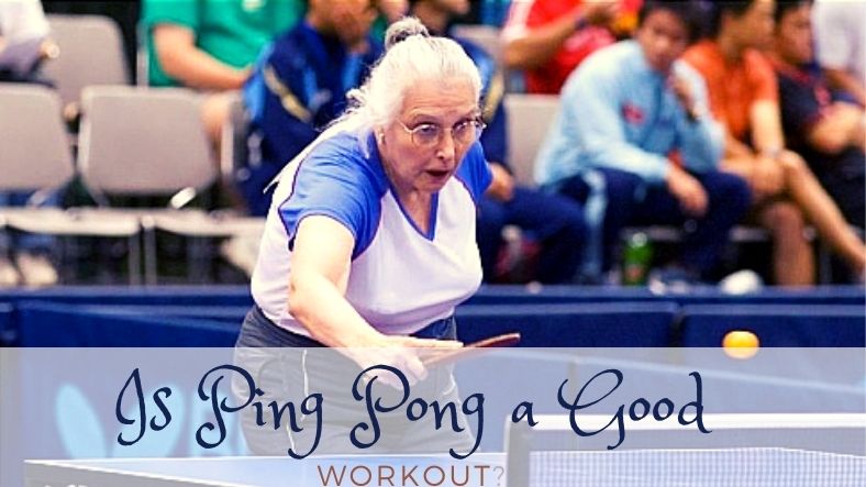 Playing Ping Pong for exercise