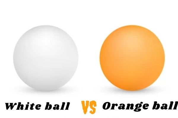 Difference between white and orange ball
