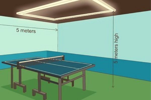 Standard Table Tennis Table Size and Room, standard ping pong table size in inches