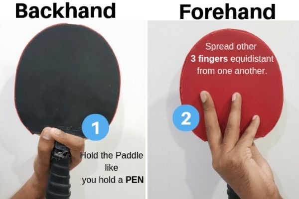 Best Ping Pong Grip, how to hold a ping pong paddle chinese style