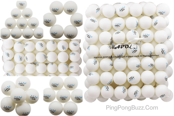MAPOL 3-star White Table Tennis Balls Complete Guide and details