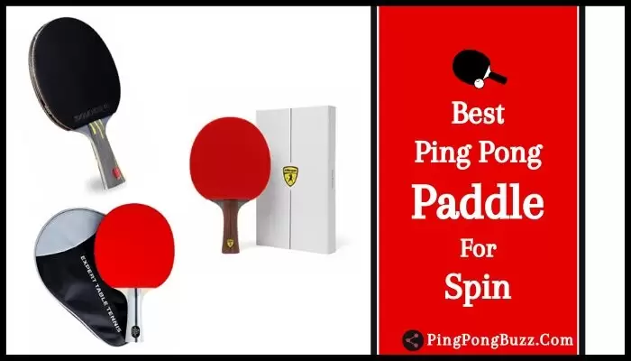 Best Ping Pong Paddle for Spin control OF 2021 LIST REVIEW